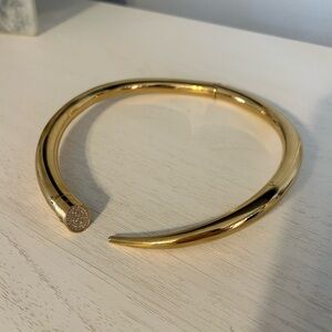 Michael Kors Gold Crystal Choker Necklace